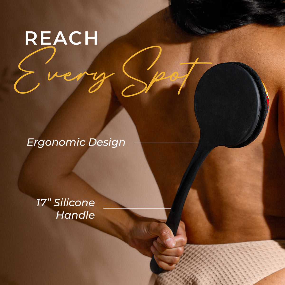 Self-Tanning Back Applicator and Exfoliating Body Tool